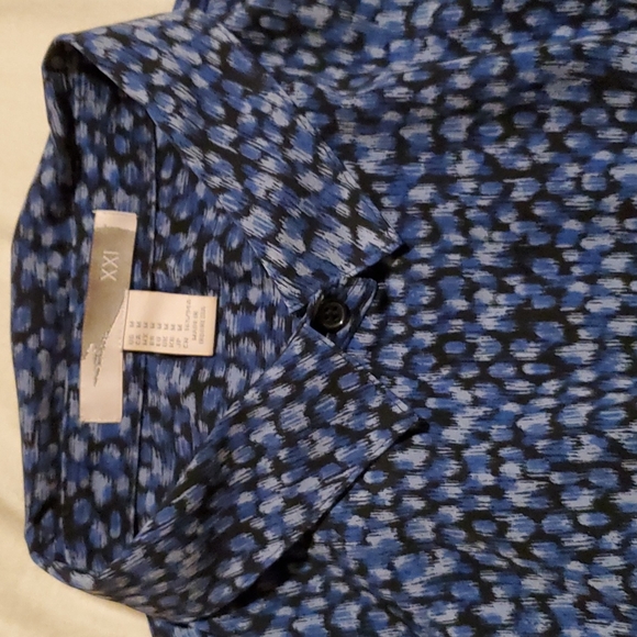 🛍XXI (Forever 21) shirt dress, beautiful pattern, Size M, EUC - Picture 6 of 12